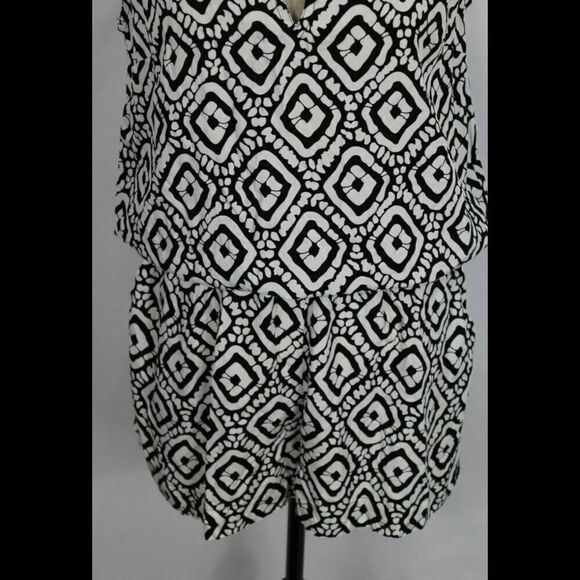 ESCAPADA LIVING S/L JOSS ROMPER WHITE BLACK SANTIA - Picture 2 of 10